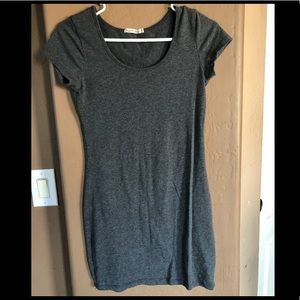 Gray bodycon dress